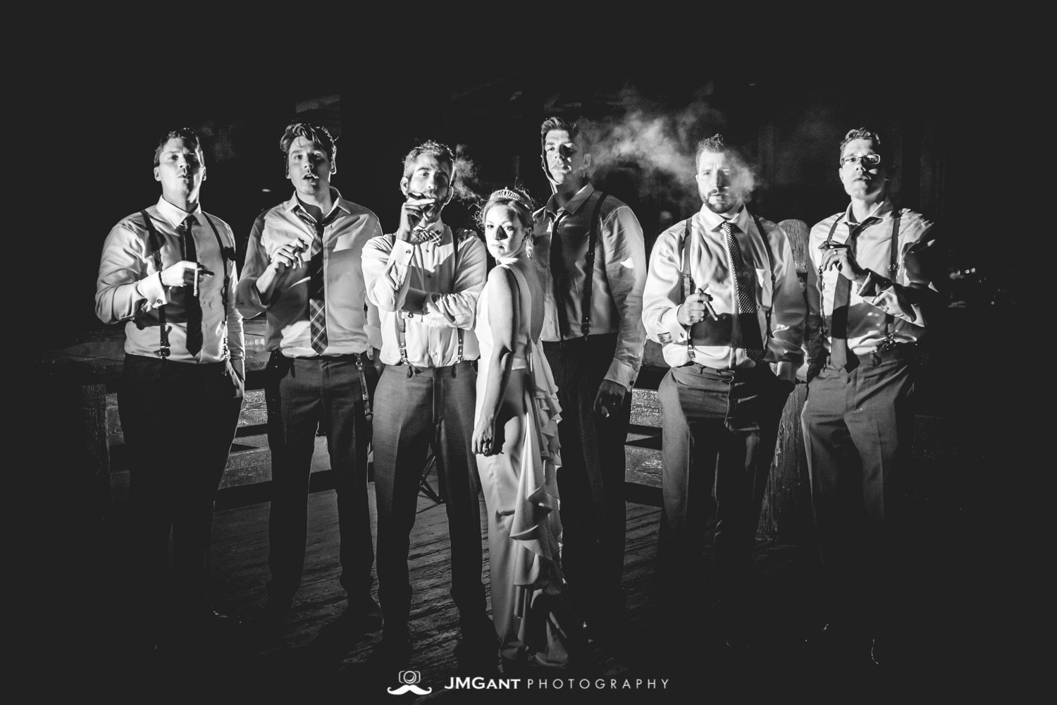  Incredible backlit cigar groom wedding portait, Winter Park, mountain wedding at the Lodge at Sunspot, photographed by JMGant Photography 