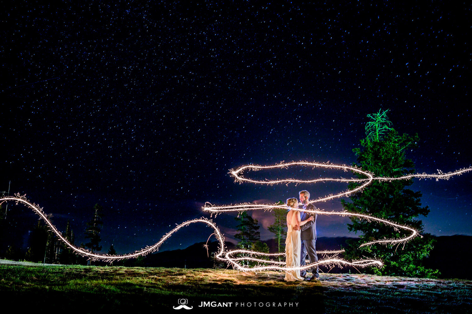  Long exposure, sparkler exit, Winter Park wedding, JMGant Photography. 