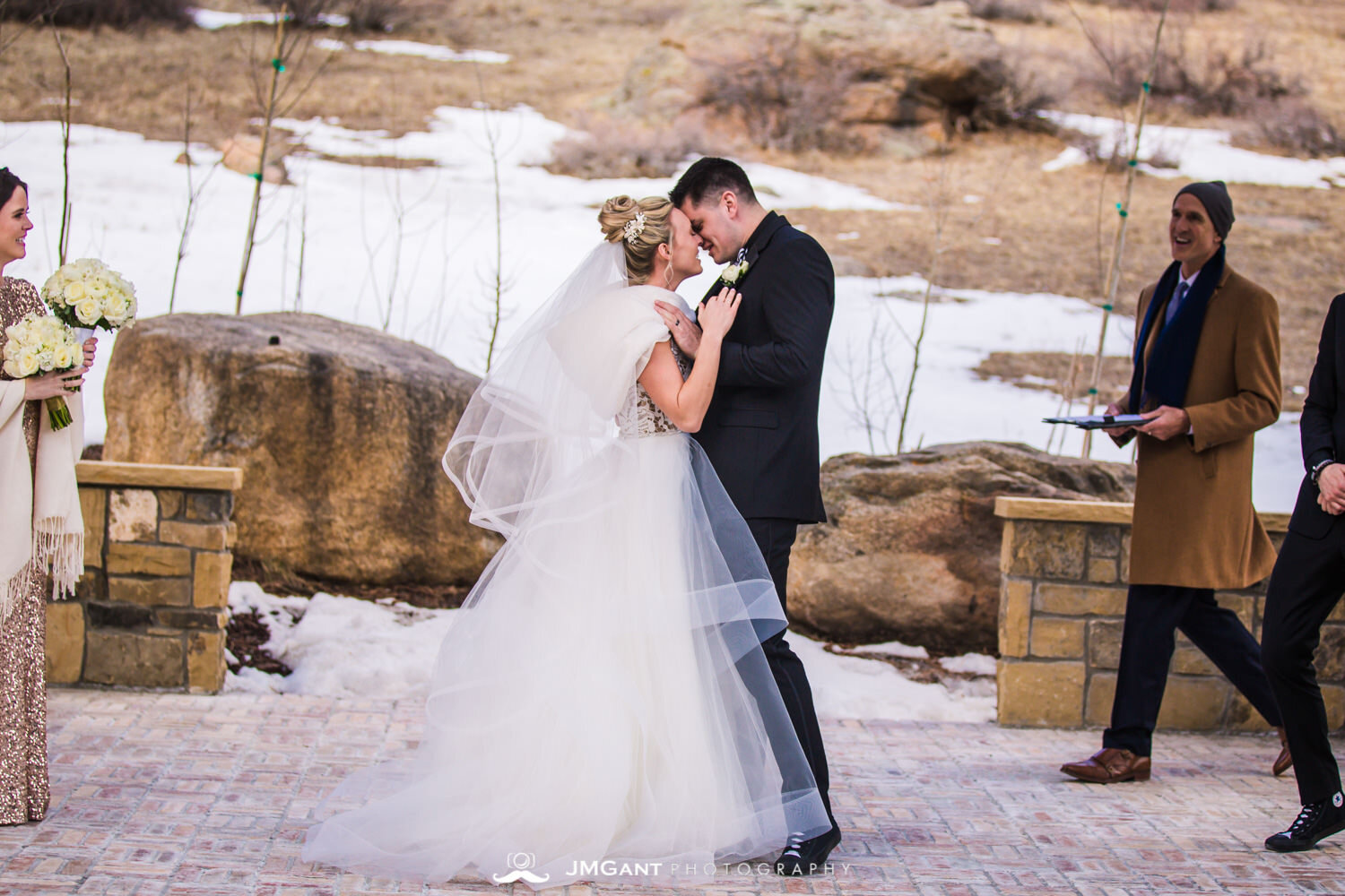  Stunning elegant wedding at the Della Terra Mountain Chateau in Estes Park Colorado. Photographed by Jared M. Gant of JMGant Photography. 