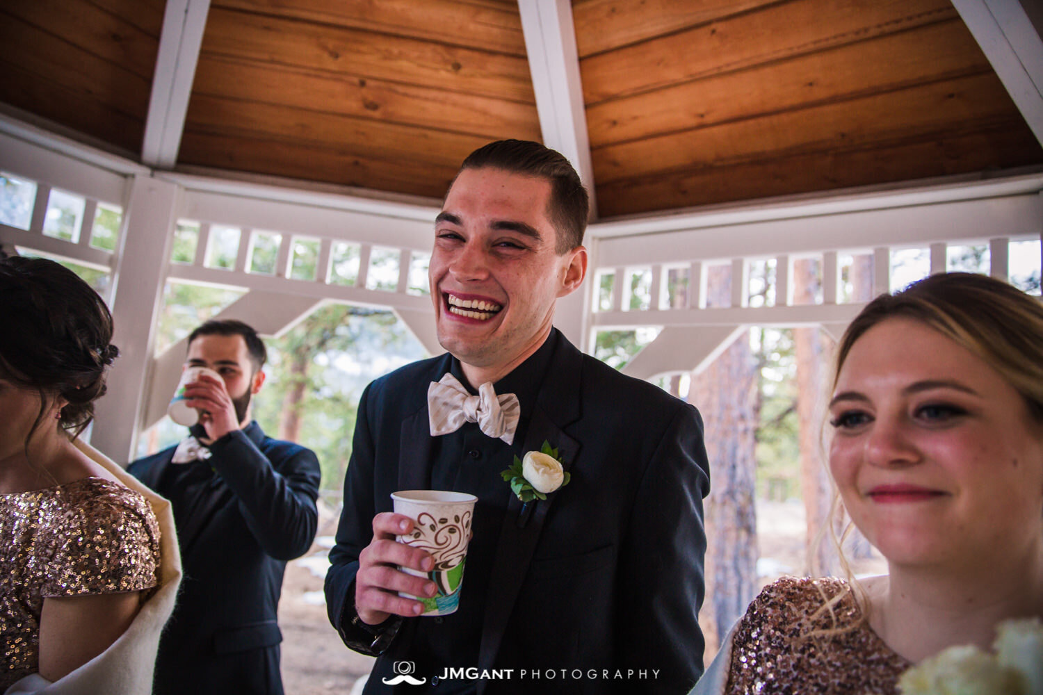  Stunning elegant wedding at the Della Terra Mountain Chateau in Estes Park Colorado. Photographed by Jared M. Gant of JMGant Photography. 