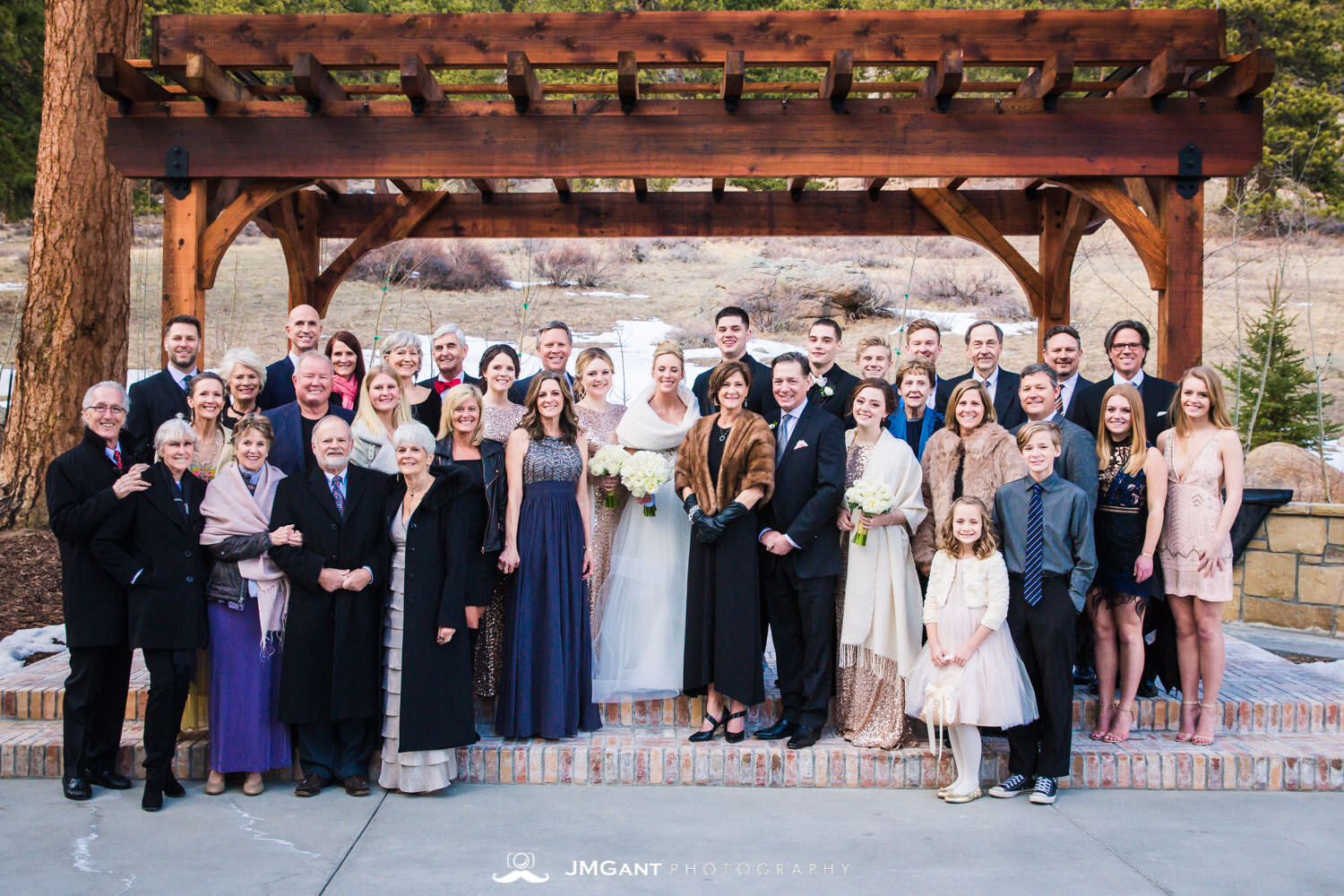  Stunning elegant wedding at the Della Terra Mountain Chateau in Estes Park Colorado. Photographed by Jared M. Gant of JMGant Photography. 