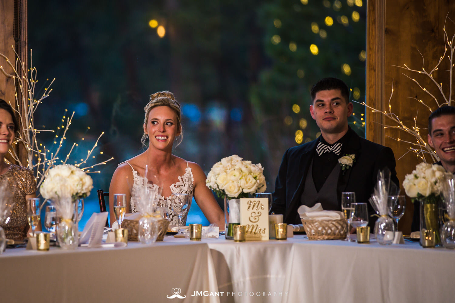  Stunning elegant wedding at the Della Terra Mountain Chateau in Estes Park Colorado. Photographed by Jared M. Gant of JMGant Photography. 