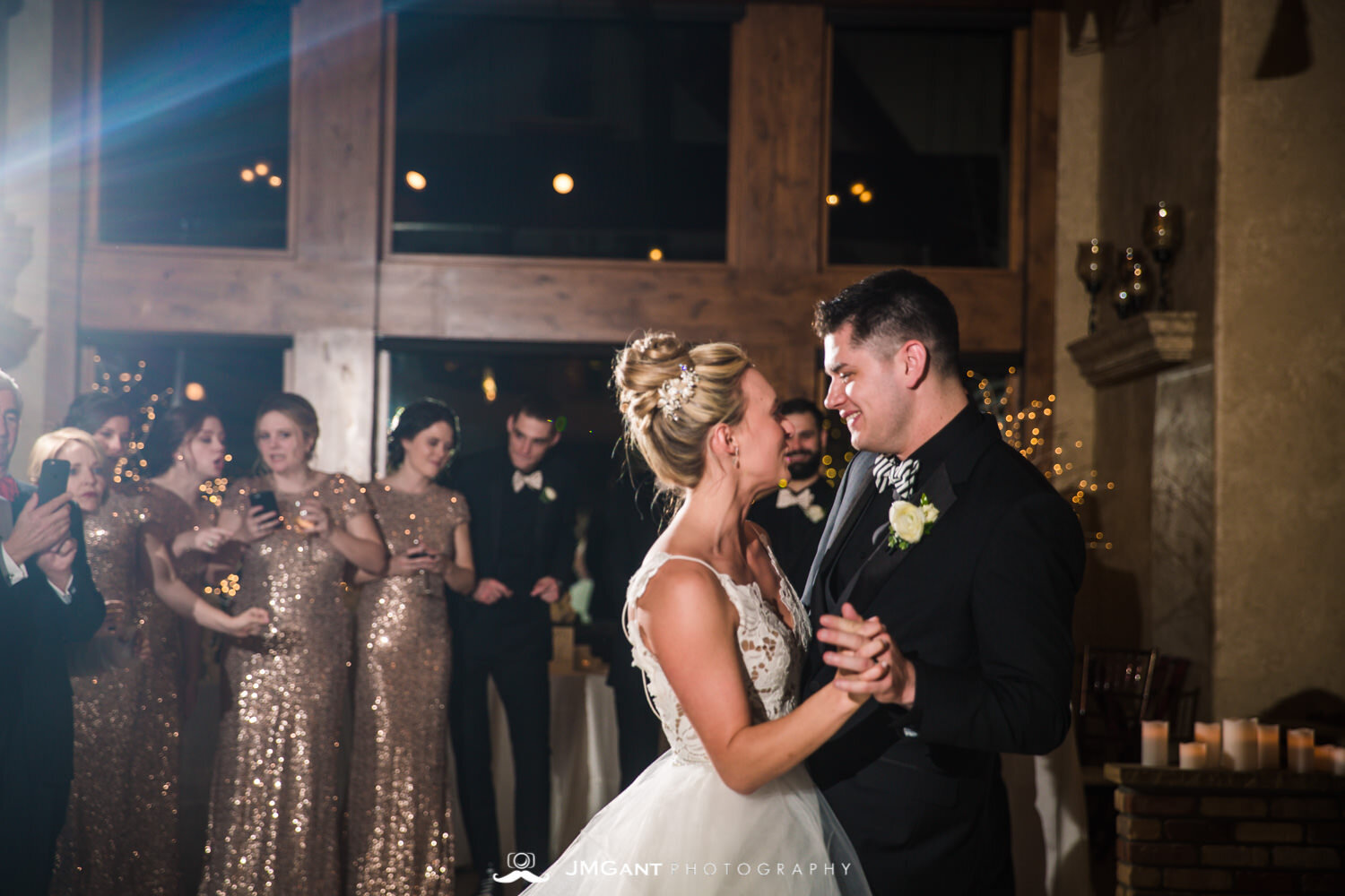  Stunning elegant wedding at the Della Terra Mountain Chateau in Estes Park Colorado. Photographed by Jared M. Gant of JMGant Photography. 