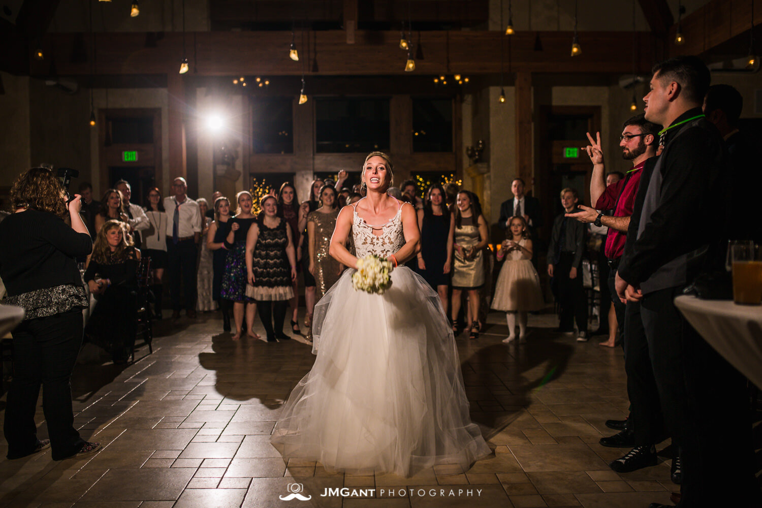  Stunning elegant wedding at the Della Terra Mountain Chateau in Estes Park Colorado. Photographed by Jared M. Gant of JMGant Photography. 