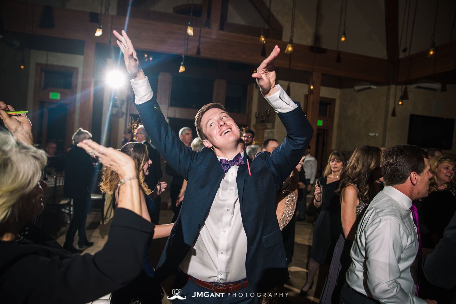  Stunning elegant wedding at the Della Terra Mountain Chateau in Estes Park Colorado. Photographed by Jared M. Gant of JMGant Photography. 