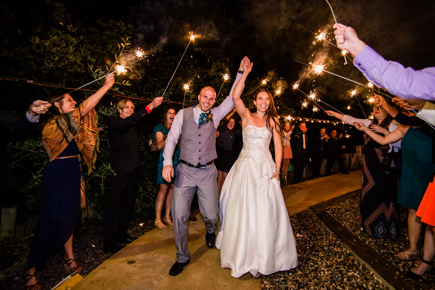 Sparkler Wedding Exit