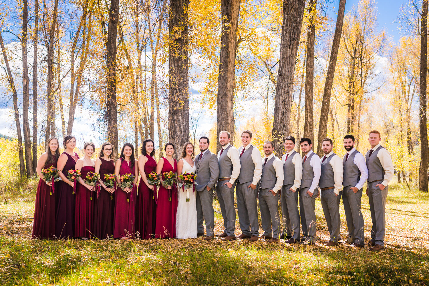  Fall wedding by JMGant Photography. 