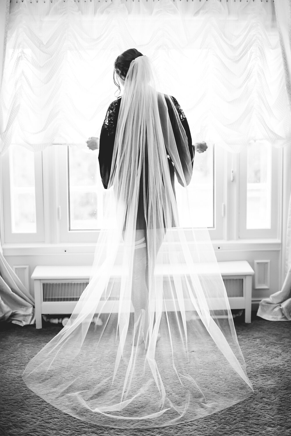  Sexy photo of bride getting ready. Photographed by JMGant Photography, Denver Colorado wedding photographer.&nbsp; 