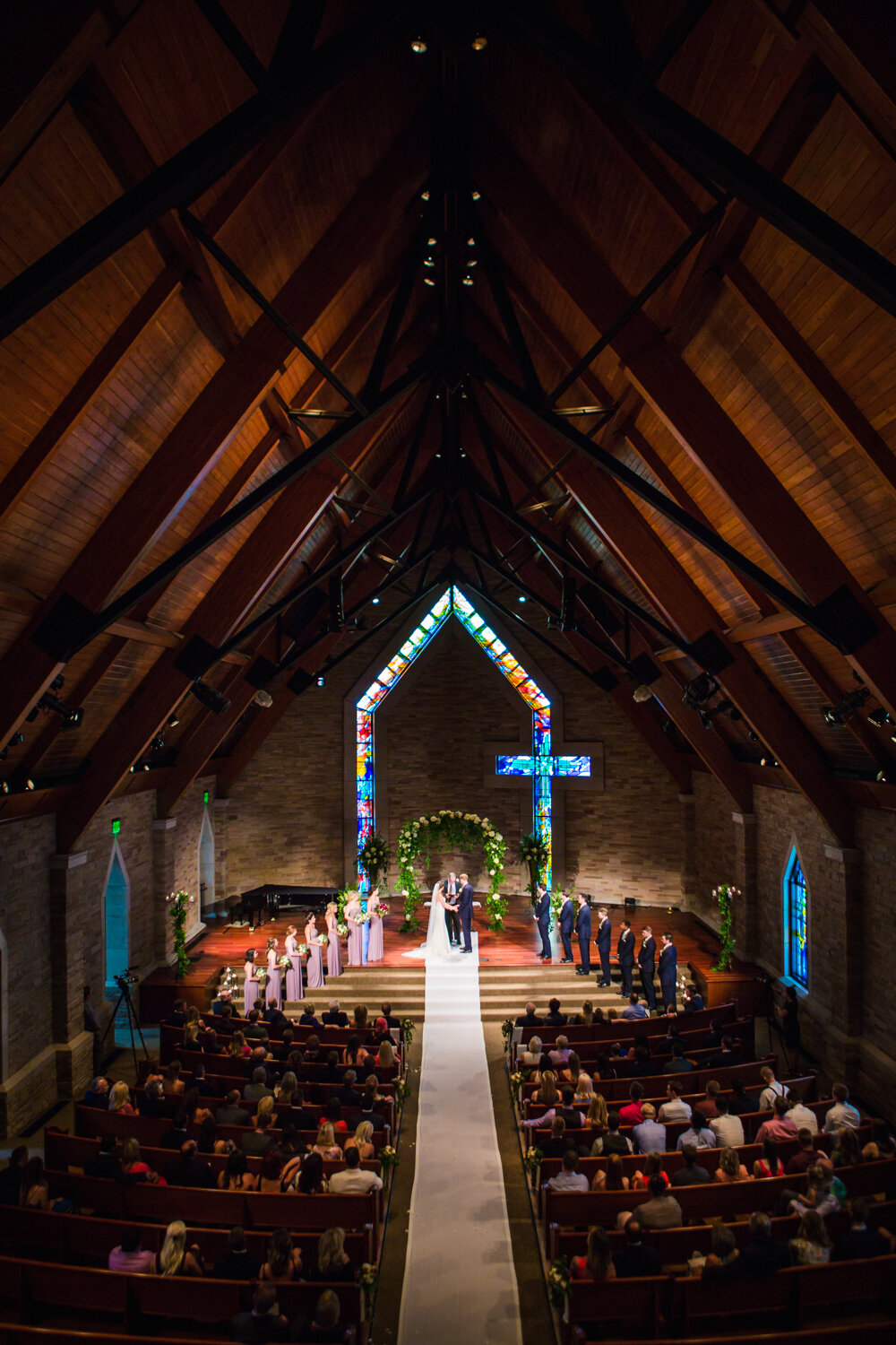  Cherry Hills Community Church wedding ceremony. Photos by JMGant Photography. 