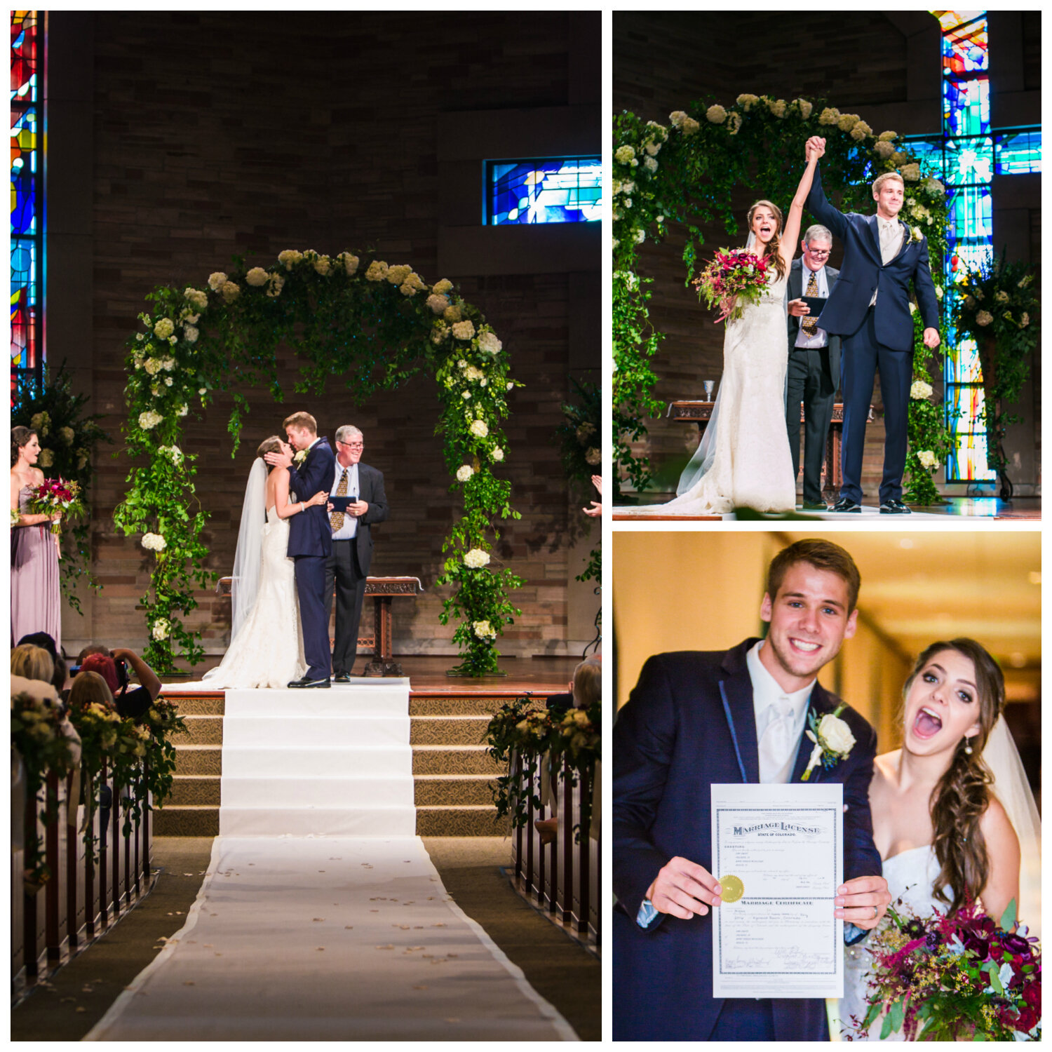  Cherry Hills Community Church wedding ceremony. Photos by JMGant Photography. 