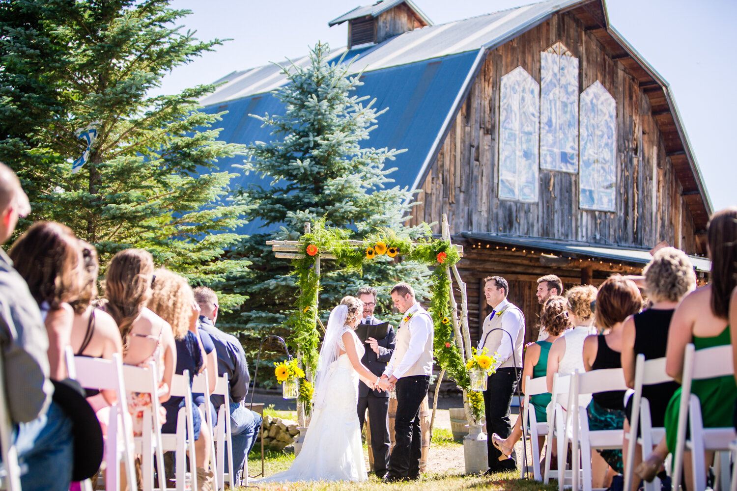  The barn at Evergreen Memorial. Photographed by JMGant Photography. 