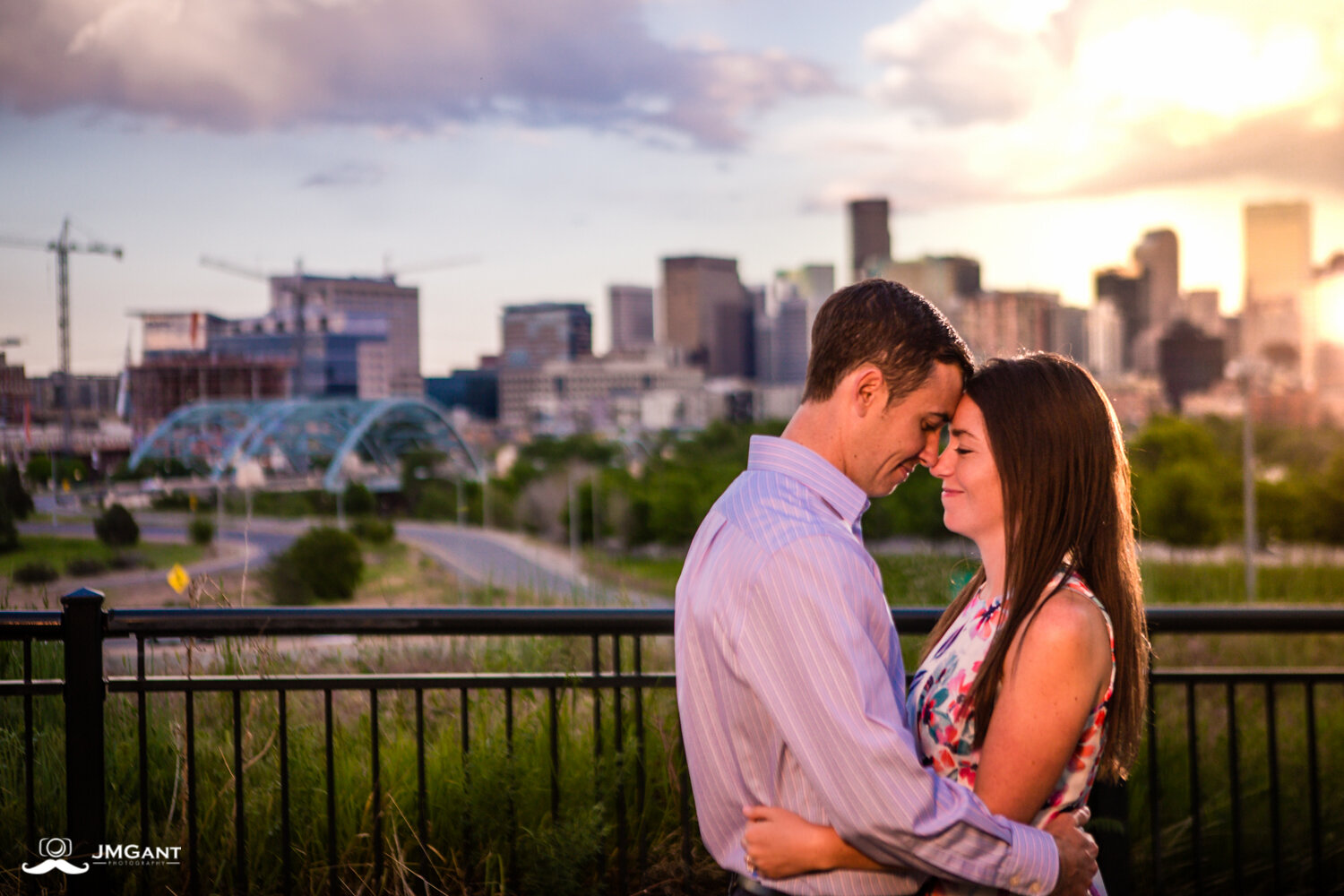  Denver Skyline Engagement pictures photographed by Jared M. Gant. 