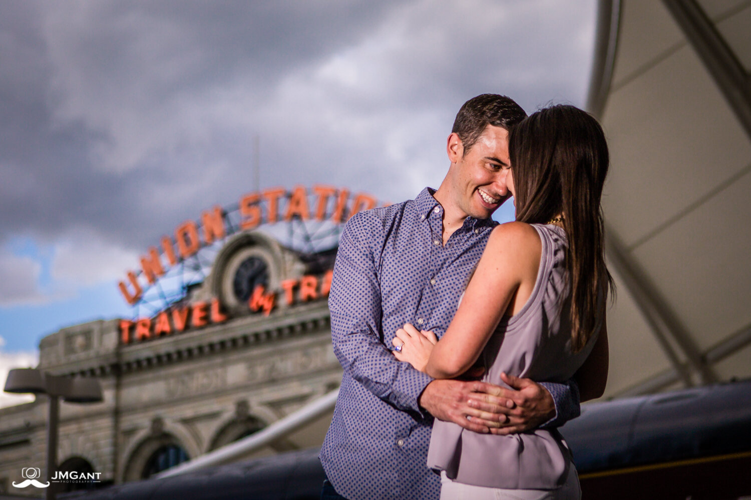  Denver Union Station Engagement Photos by Jared M. Gant. 