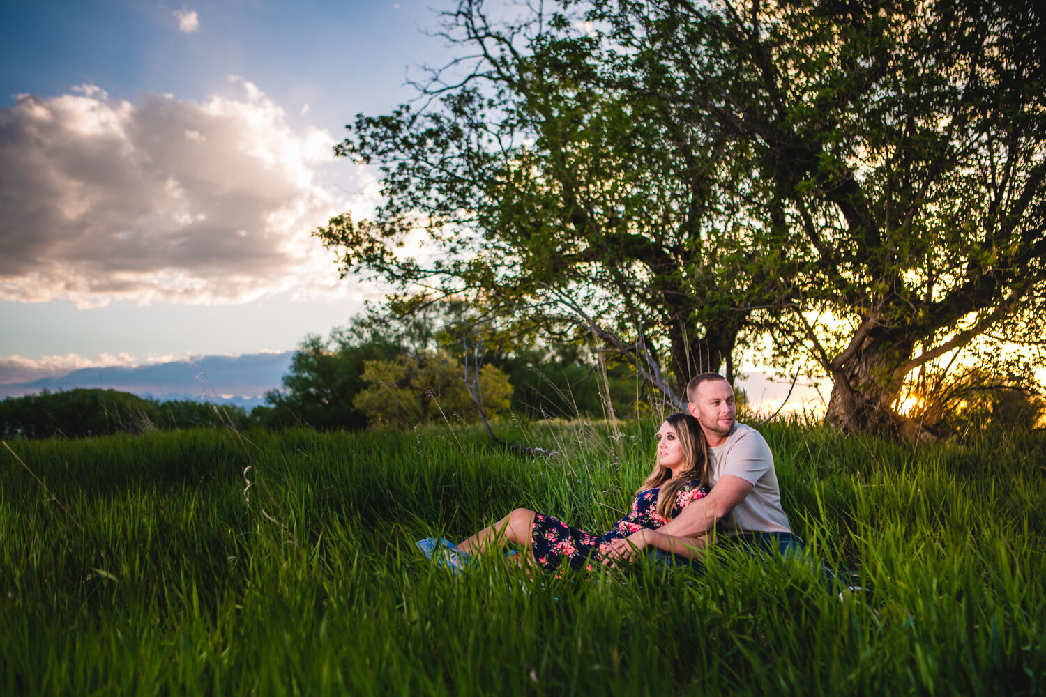  Sunset Engagments at Sandstone Ranch. Take by Jared M. Gant 