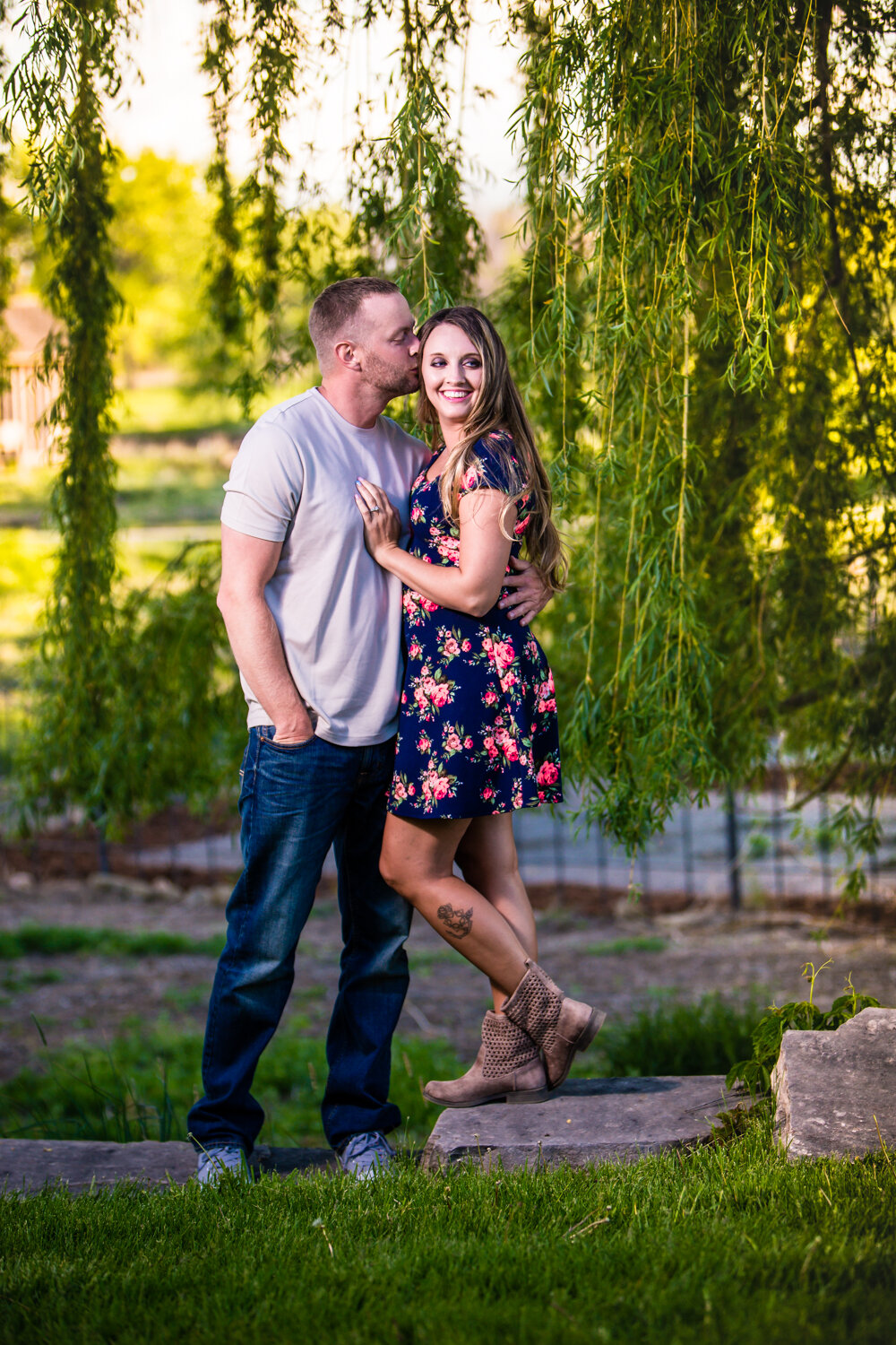  Engagments with willow tree at Sandstone Ranch. Take by Jared M. Gant 