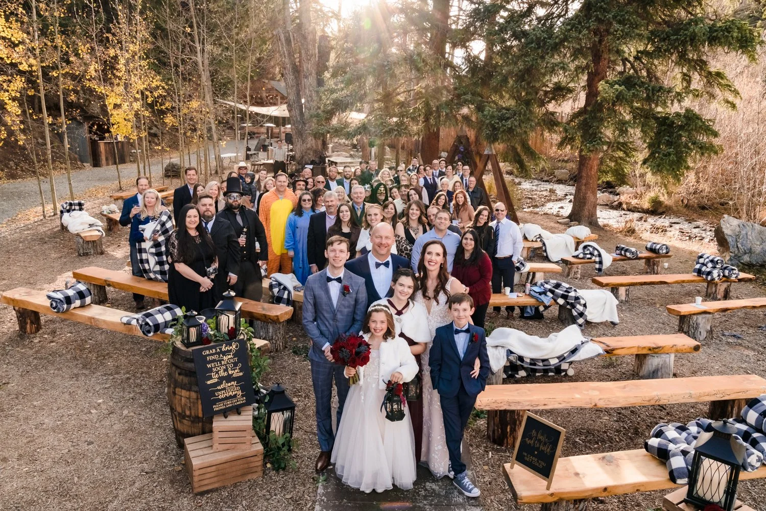Blackstone River Ranch wedding by Idaho Spring photographer Mel & Ty