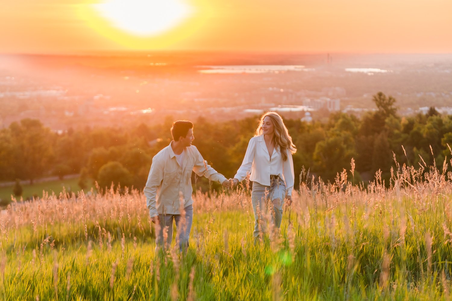  Boulder engagement session featuring Brooke and Isaac, photographed by JMGant Photography. 