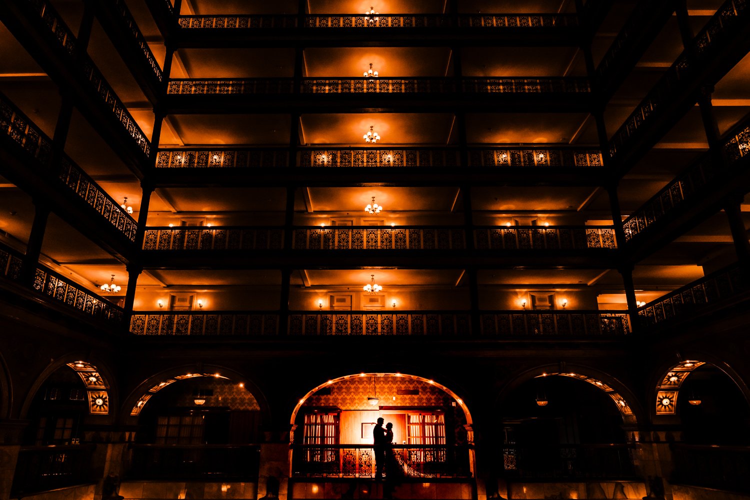 Denver Brown Palace and Clock tower Wedding