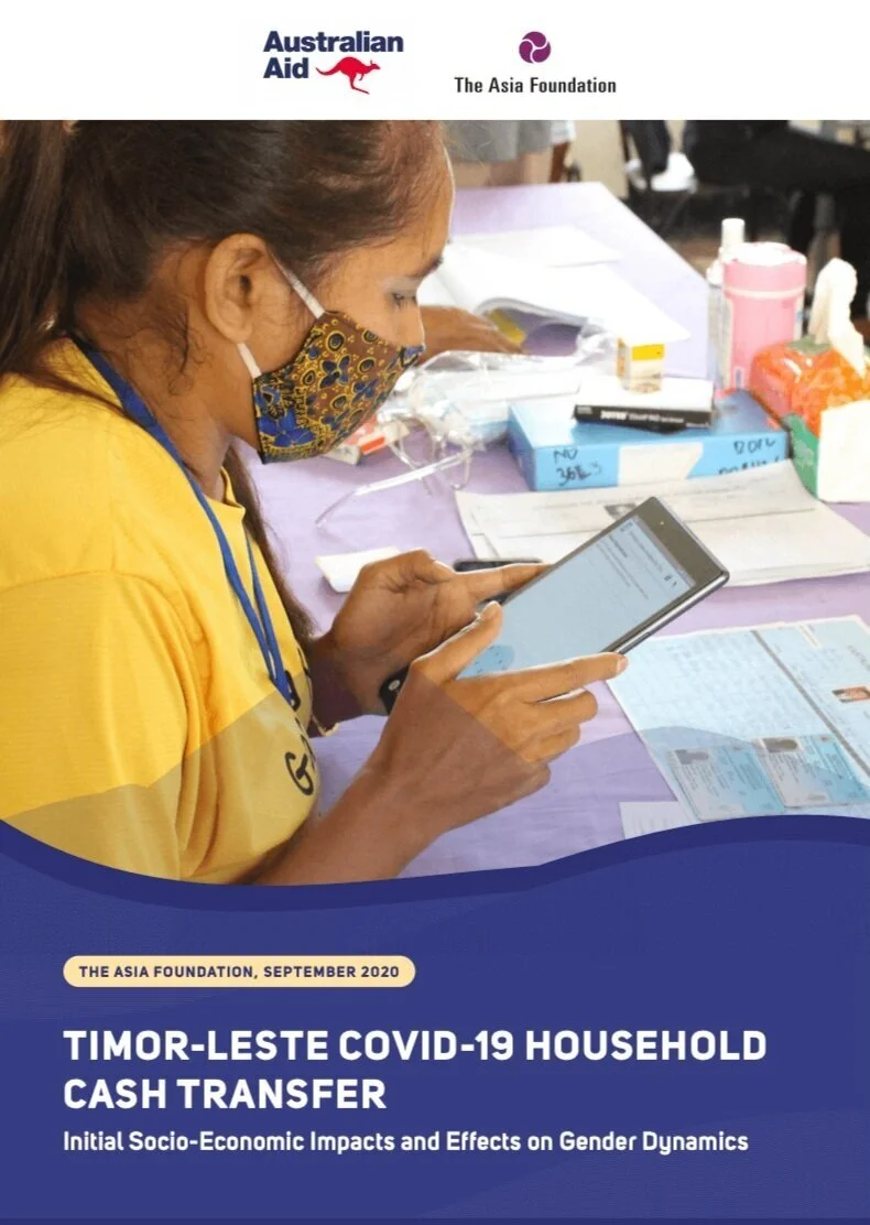 Timor-Leste COVID-19 Household Cash Transfer: Initial Socio-Economic Impacts and Effects on Gender Dynamics