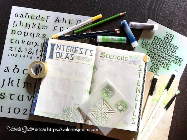 Ideas-Interests pages-stencils 2020.jpg