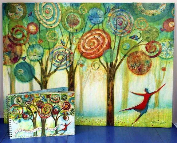 Celebrate Life, from journal to painting, Valerie Sjodin©2012.jpg