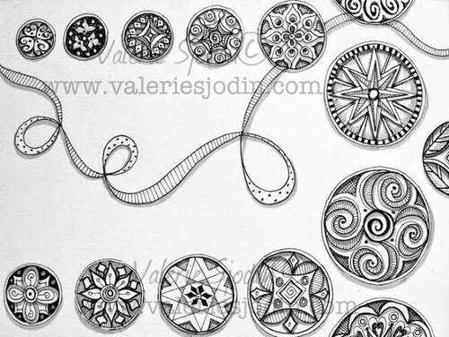 Doodling Circles in Black, White, and Grey — Valerie Sjodin
