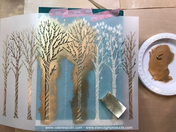 How to Paint Book Cover with Stencils — Valerie Sjodin