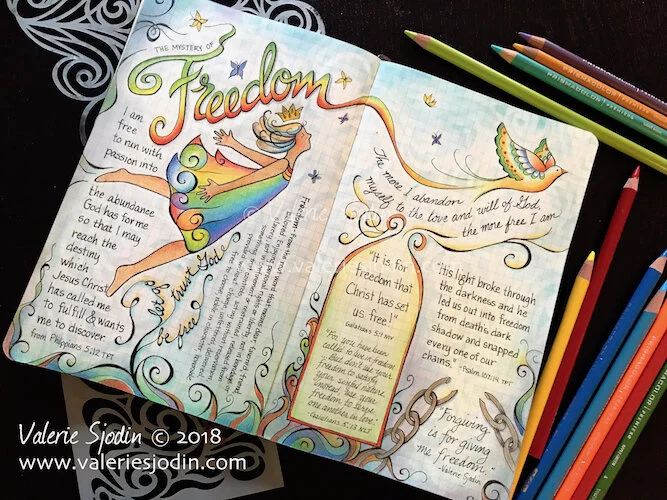 A-Z of Mystery Journal - F - Freedom