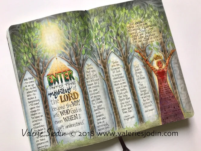A-Z of Mystery Journal - E - Enter