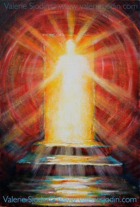 This Revelatory Process of Worship Painting...        Step-by-Step