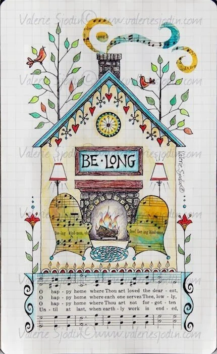 "Be-Long" at Home in my Moleskine Journal