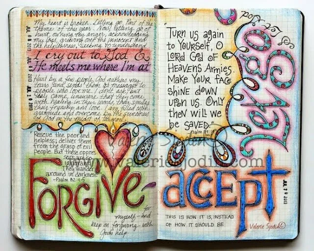 Processing Hurt in my Moleskine Journal
