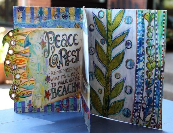 Beach Weekend Art Journal Part 2