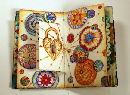 Circle Doodles, a Key, Heart and Joy