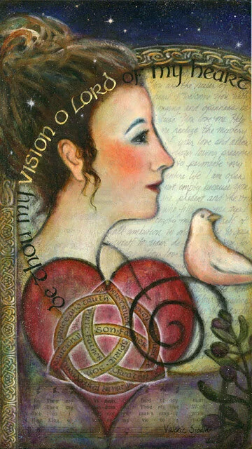 "Set Free", a symbolic mixed media painting