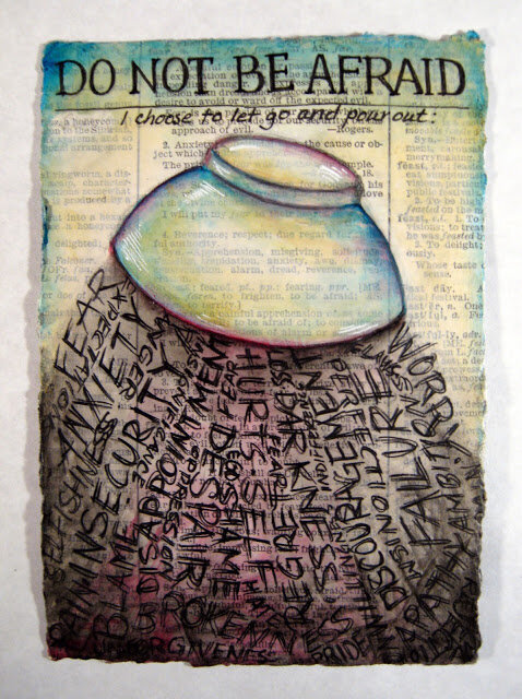 Do Not be Afraid! A postcard size blessing; step-by-step