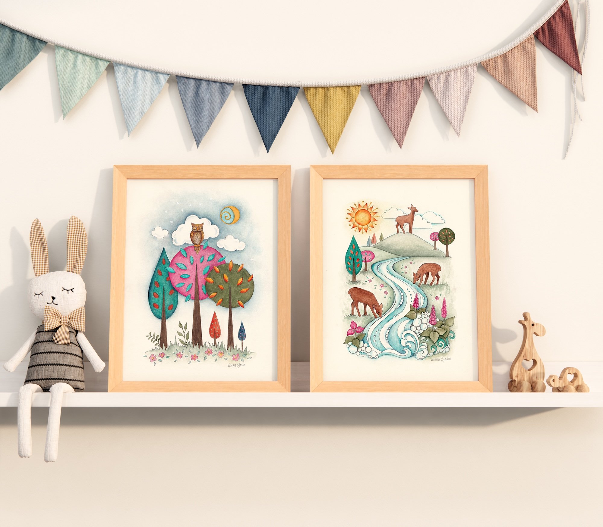Forest Friends Framed Prints mockup-Valerie Sjodin©2025.jpg copy.jpg