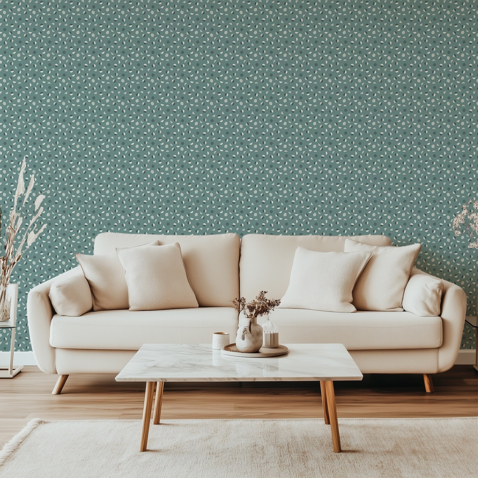 Circle Line Scatter-Wallpaper-teal-Valerie Sjodin©2025.jpg