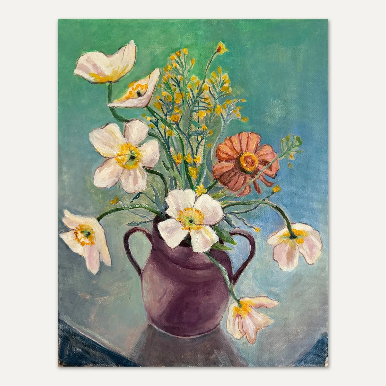 "Summer Blooms" Oil painting on canvas, 2026 
11x14 inches