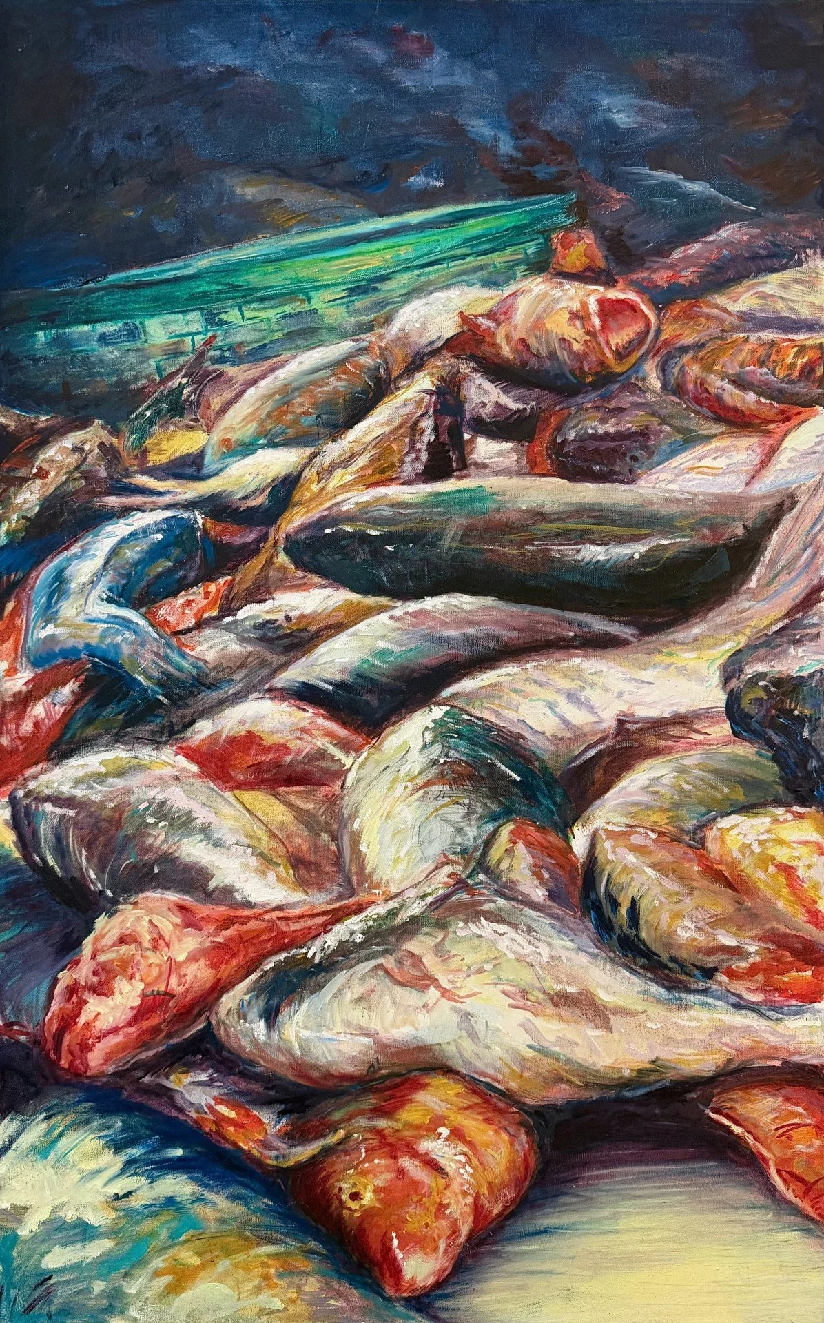 "Pesche" Oil on canvas. 2009  SOLD