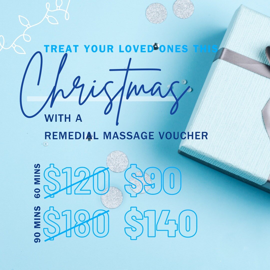Give the gift of relaxation this Christmas with our remedial massage vouchers 💆 Up to 25% off until 31 December!

Available to redeem at our Wahroonga, St Leonards and Eastwood clinics &ndash; DM or visit us to purchase 🎁

#Christmas #GiftVoucher #