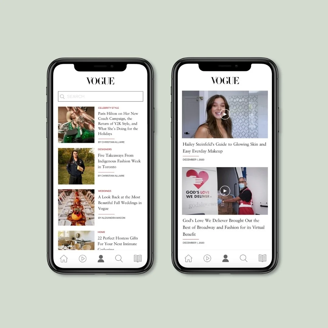 Vogue Mobile App Redesign