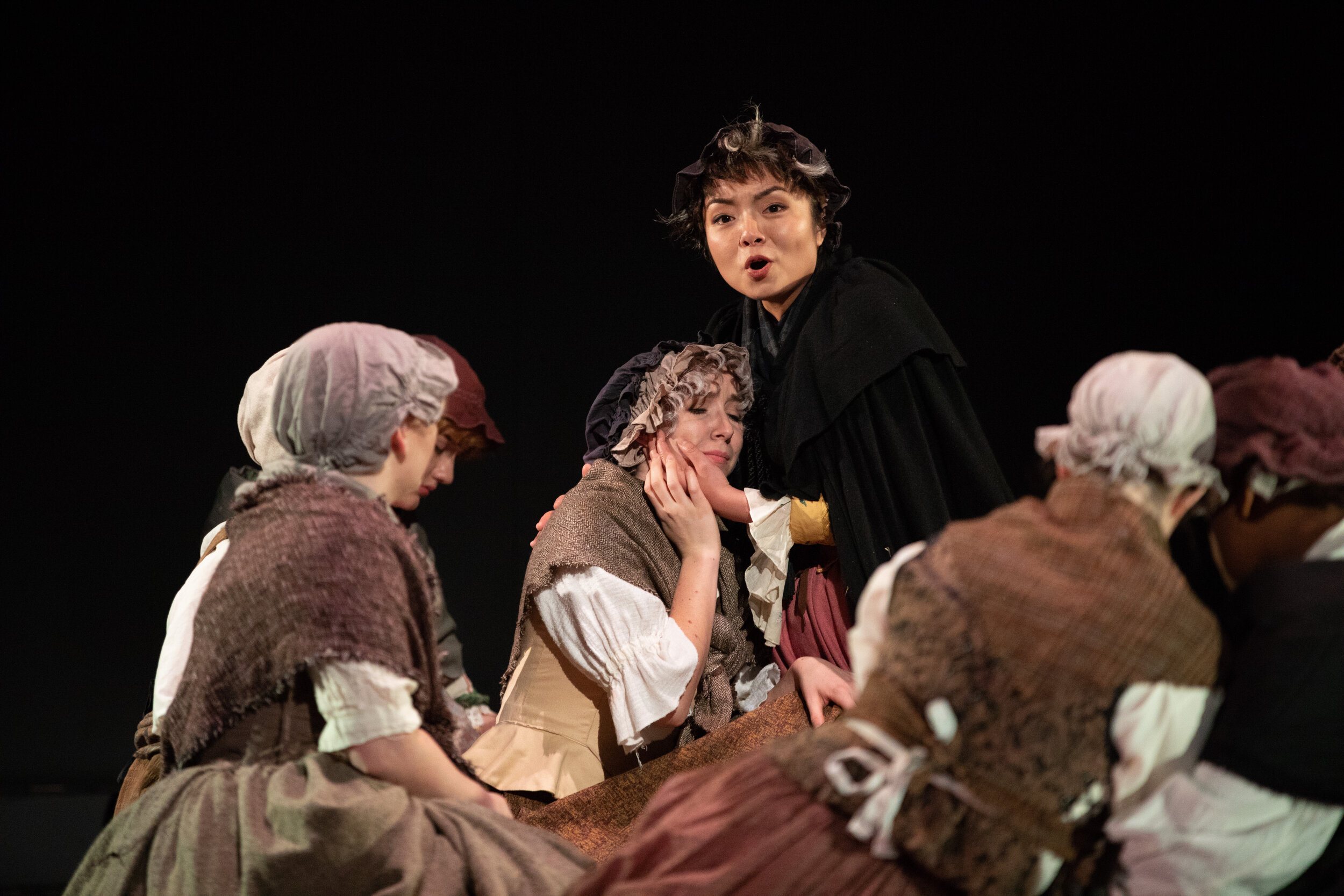 Mère Jeanne in Poulenc's Dialogues des Carmélites. Photo by Max Wagenblass. Copyright 2018 Boston Conservatory at Berklee.