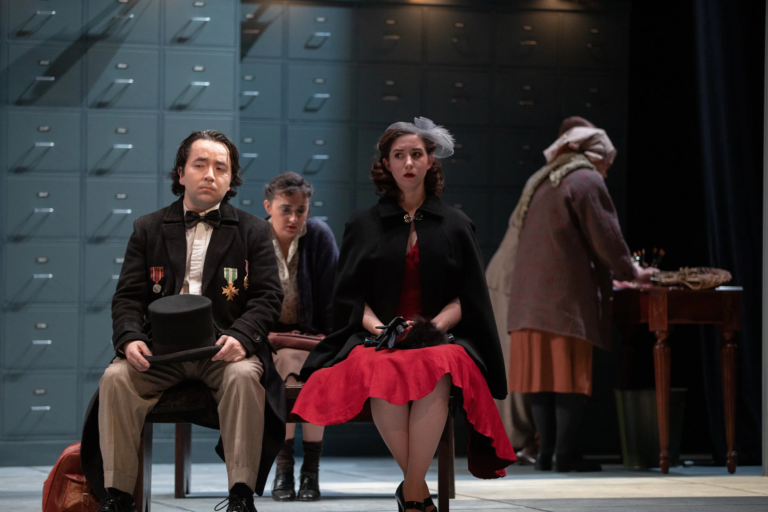 Vera Boronel in Menotti's The Consul. Photo by Max Wagenblass. Copyright 2019 Boston Conservatory at Berklee.