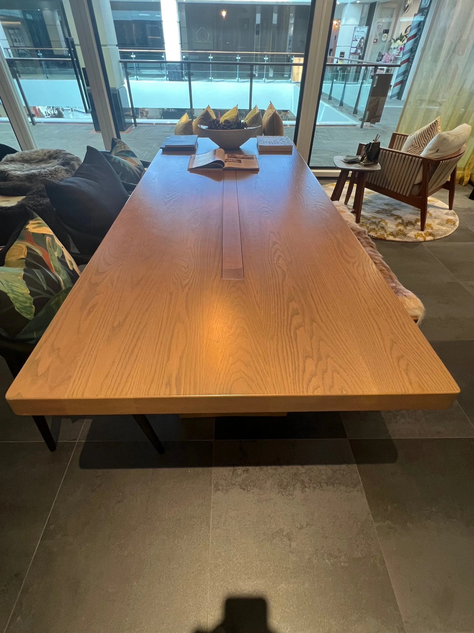 Solid Oak Dining Table - SOLD