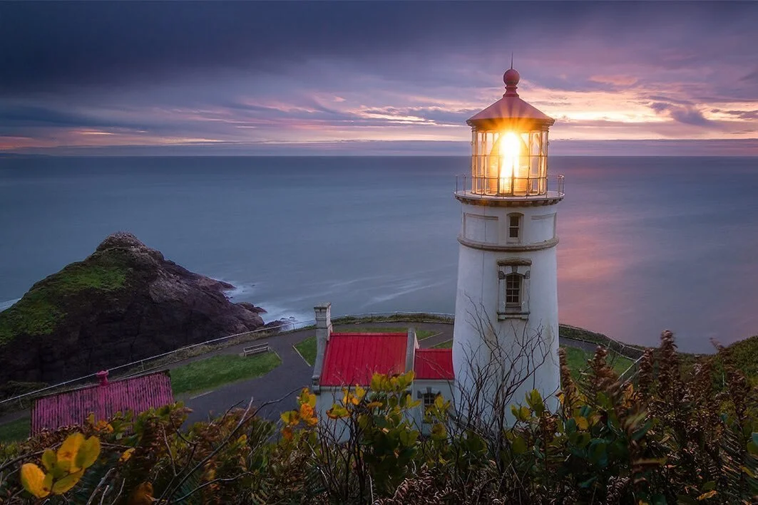 Every now and then, you must adapt and adjust from your preconceived ideas of compositions.

There was a small gap in the marine layer that I was hoping would be enough to allow for some nice color to shine through during this dreary day. Originally,