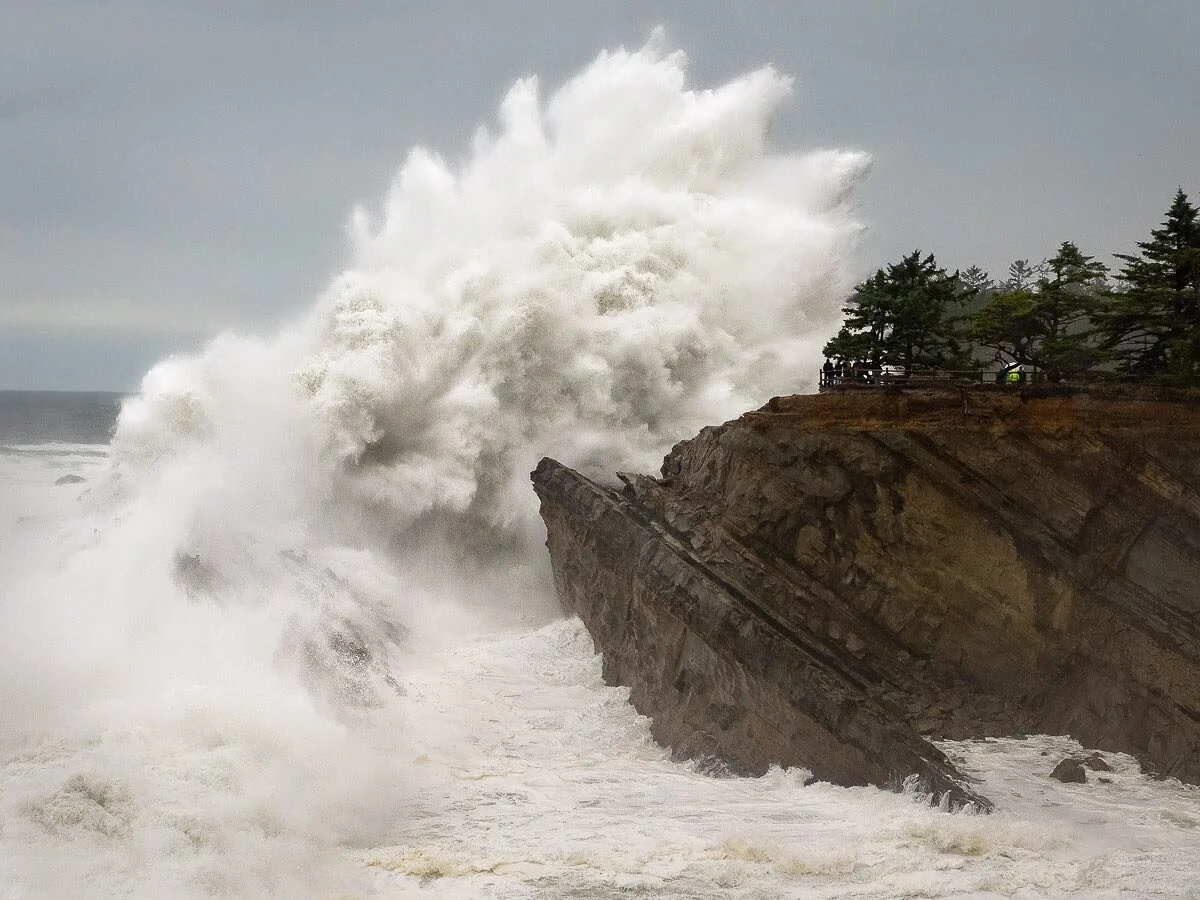 Experiencing the immense raw power that the Pacific Coast has to offer is an opportunity I will never forget. Cheering when a massive wave hit the rocks and onto the shoreline, then waiting in anticipation for the next.
