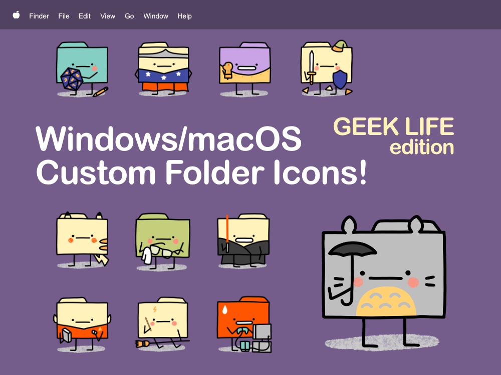 "Little Folder Guy" Geek Culture Edition