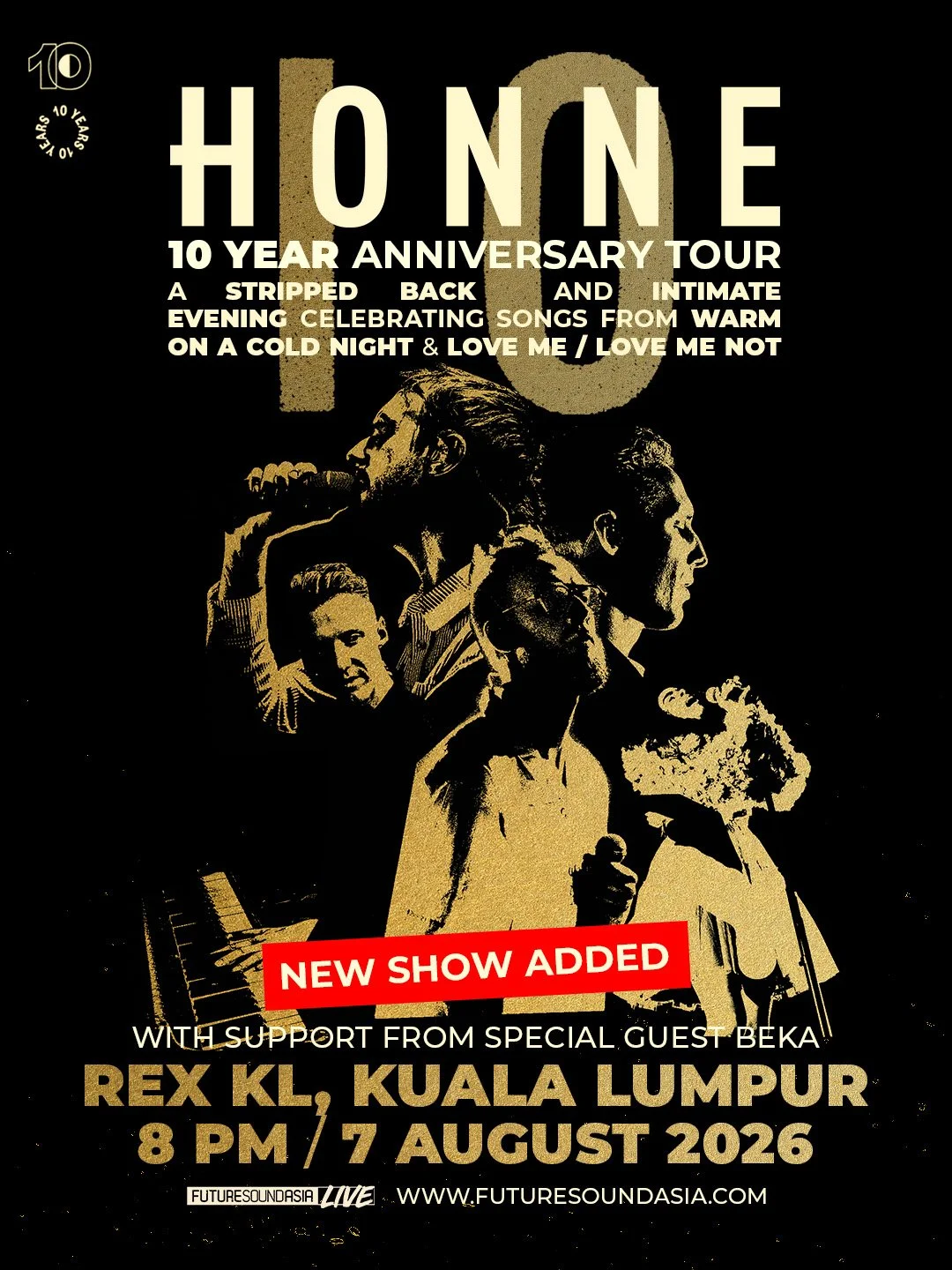 ADDITIONAL SHOW - HONNE 10 YEAR ANNIVERSARY TOUR