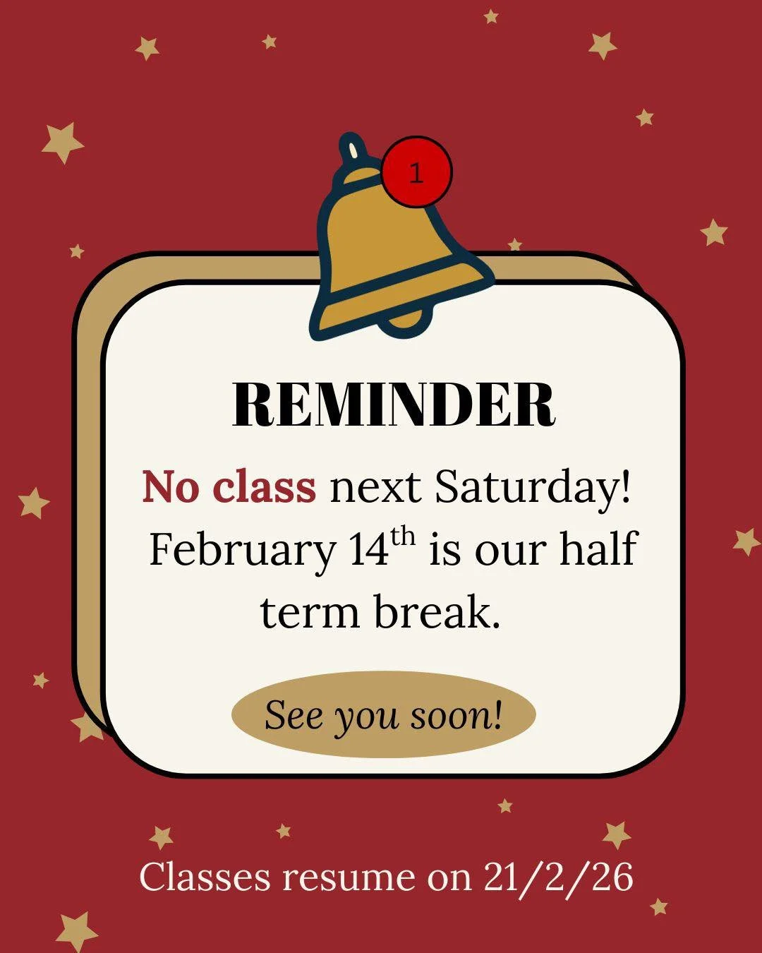 What a wonderful start to 2026 we have enjoyed here at GTS.  Our gorgeous students and staff have certainly earned their half term break next week. 

See you all on the 21st, when we&rsquo;ll pick up rehearsals for our anniversary show &lsquo;Celebra